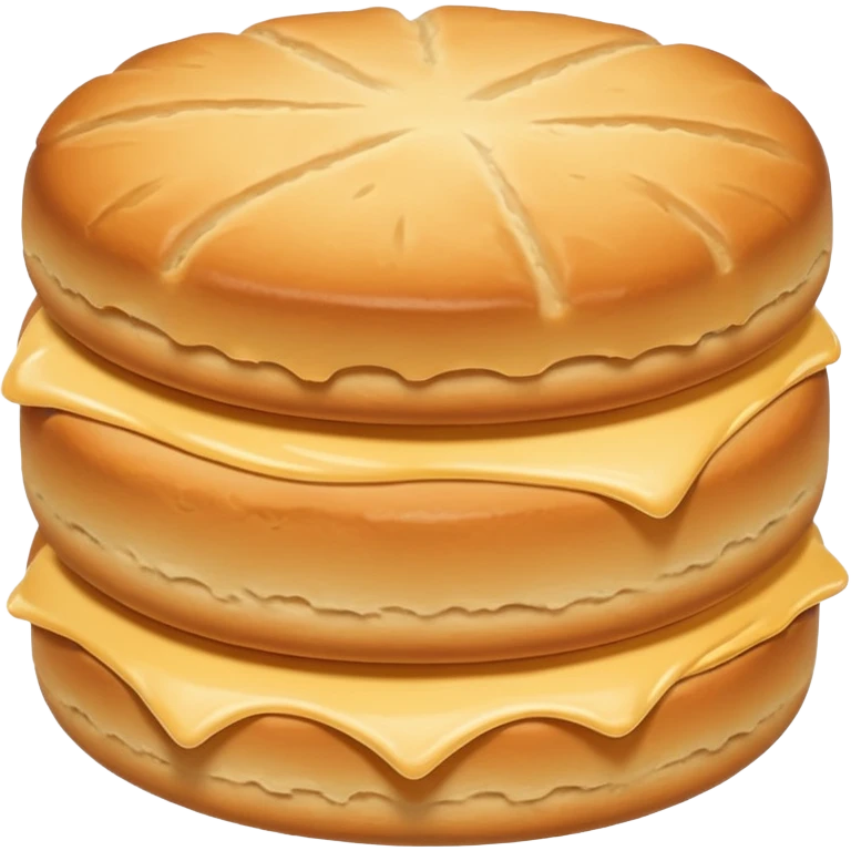 round buttermilk biscuit, soft and airy emoji