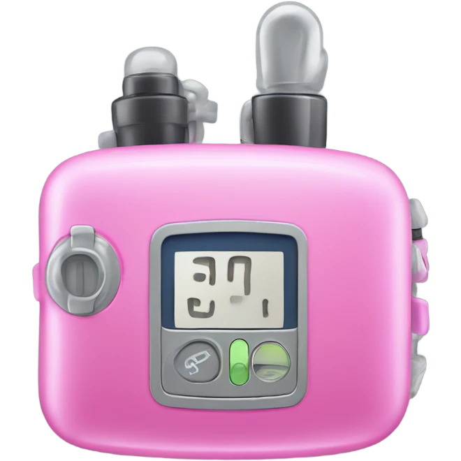 Pink insulin pump emoji
