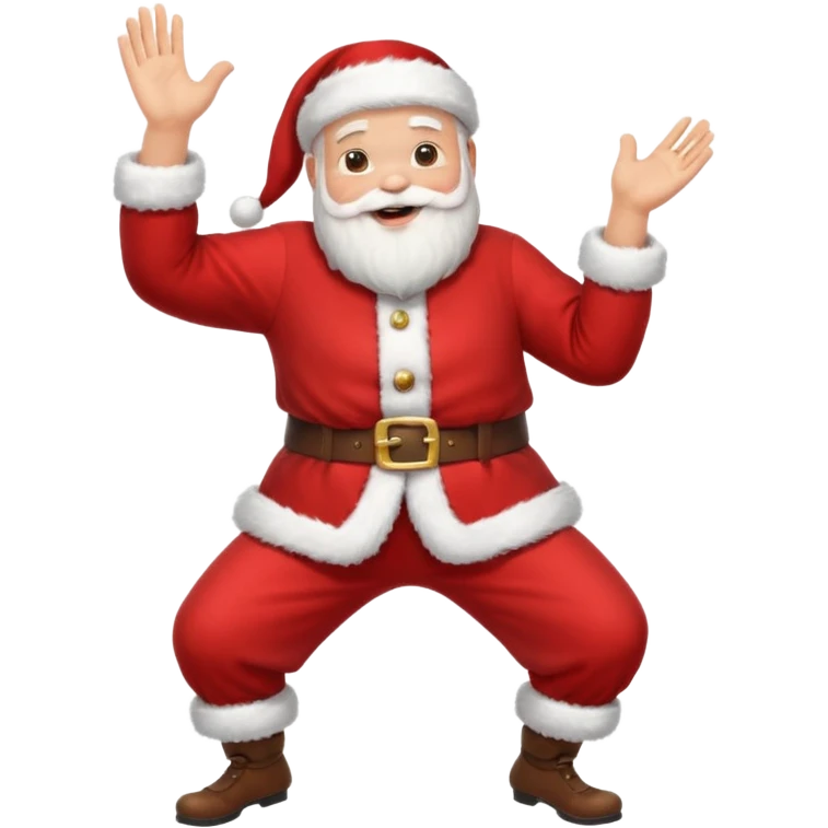 santa claus dance applause emoji