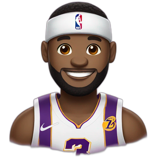 Lebron James kawaii emoji