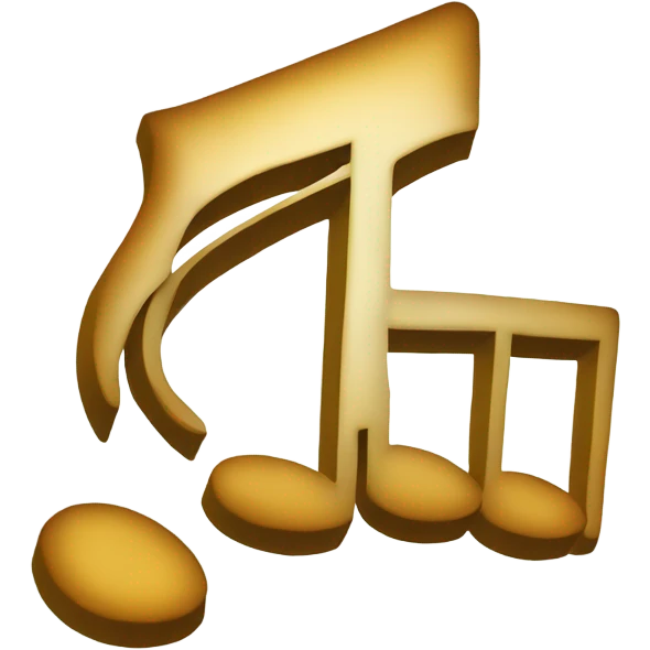 Quarter note rest, in white  emoji
