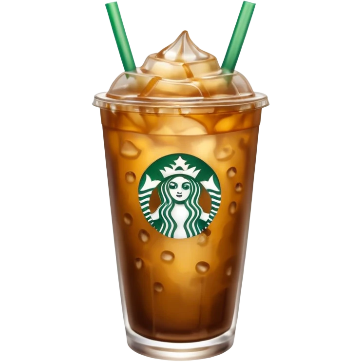 Gold Starbucks iced coffee  emoji