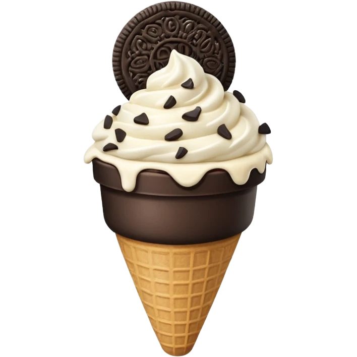 Oreo ice cream emoji