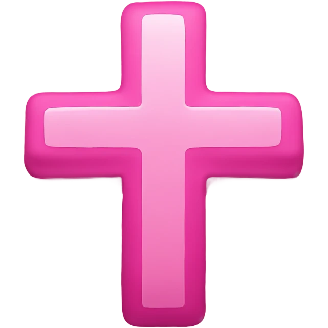 Pink cross mark emoji