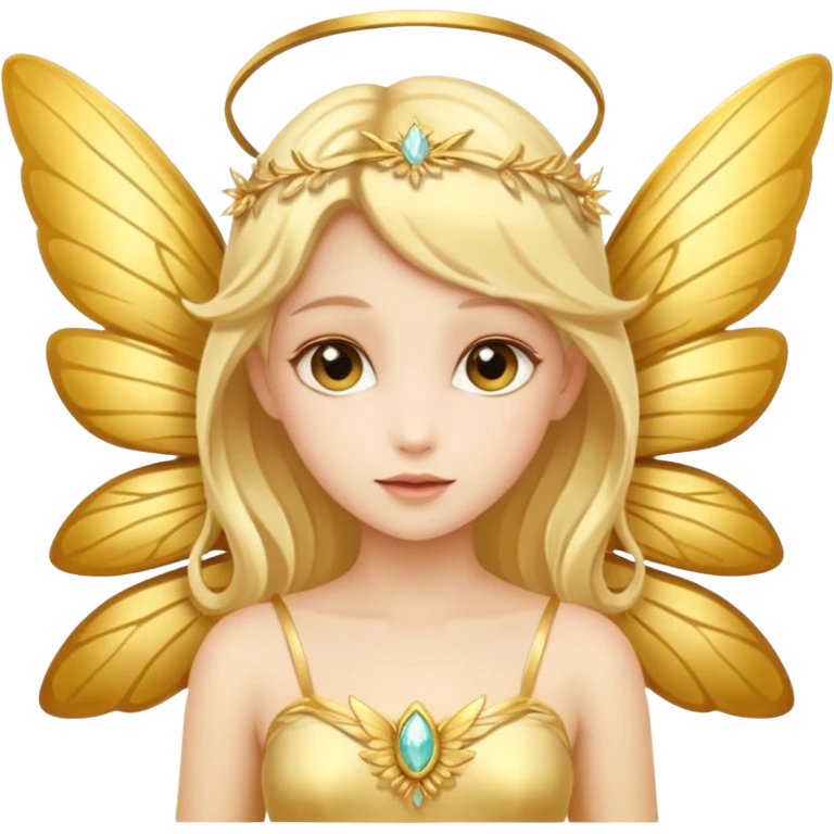 Golden fairy emoji