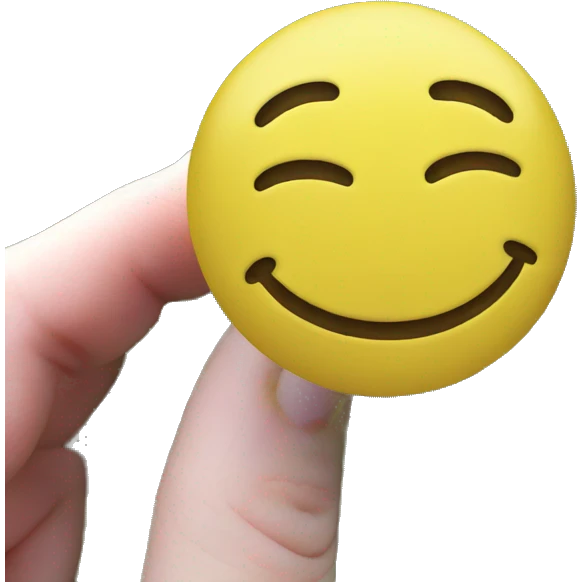 Smiley in garden emoji