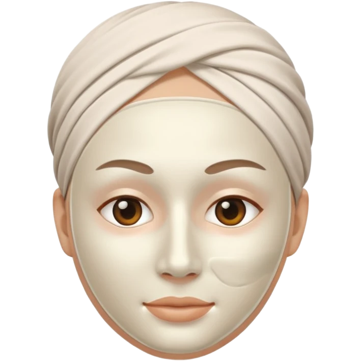 facial mask no human emoji