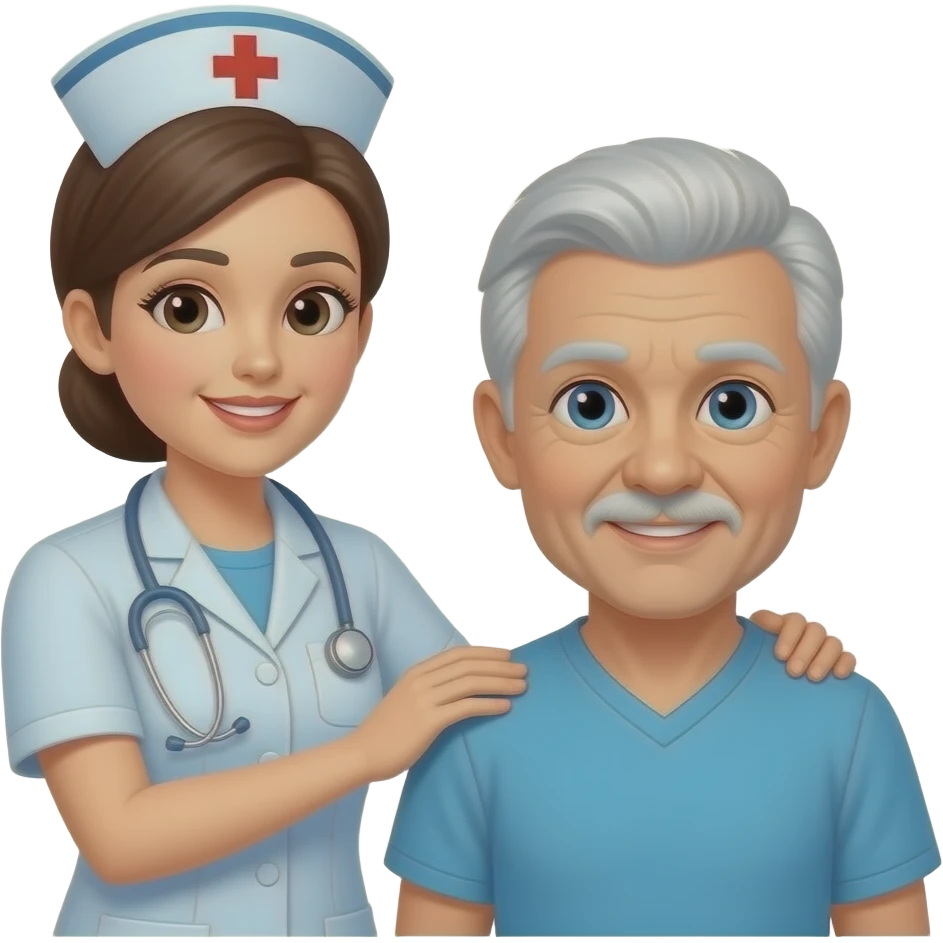 nurse helping client emoji