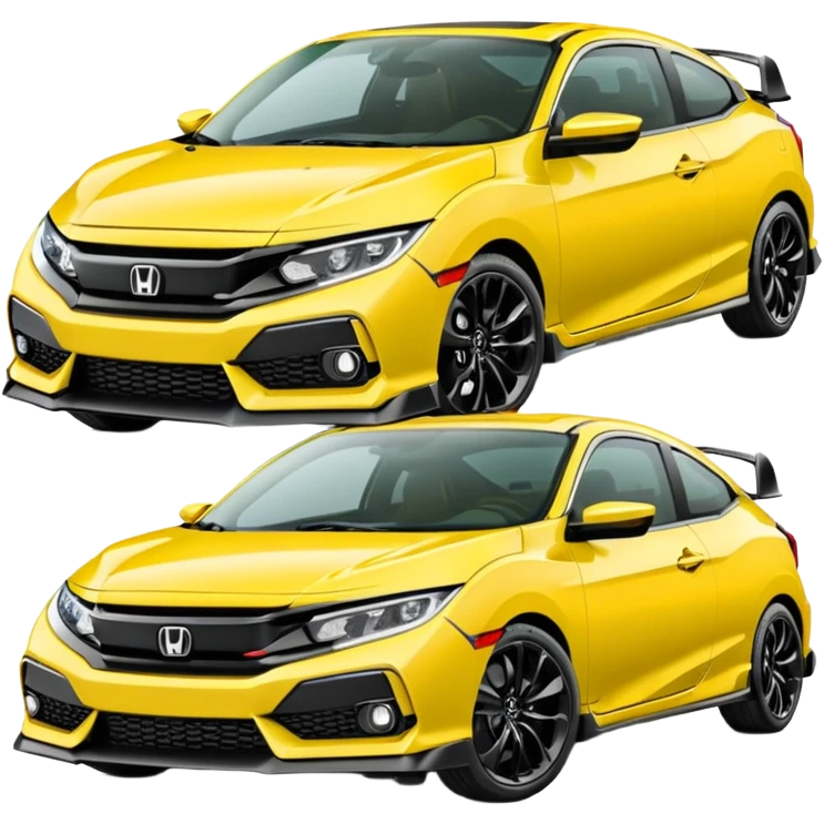 honda civic yellow emoji