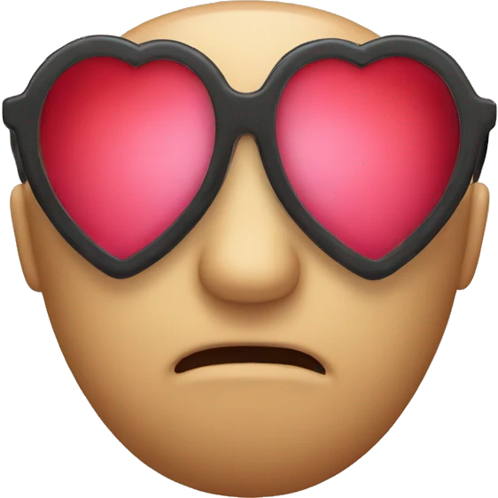 heart with glasses emoji