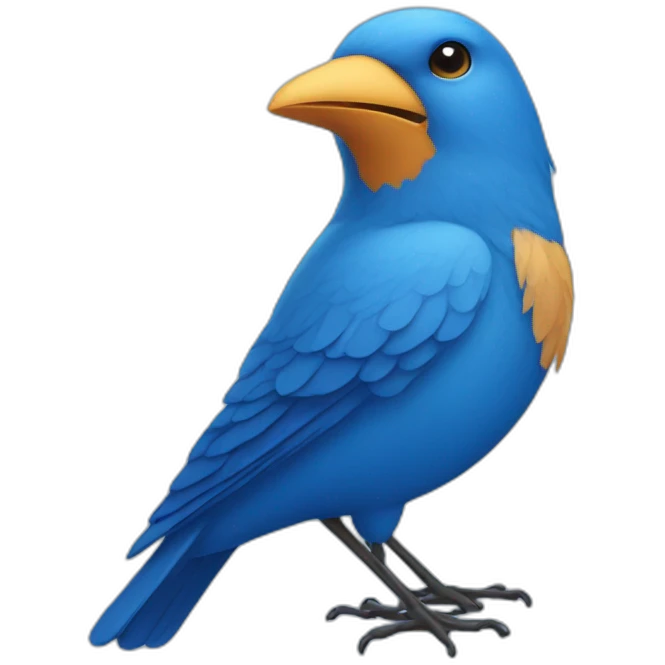 blue bird emoji