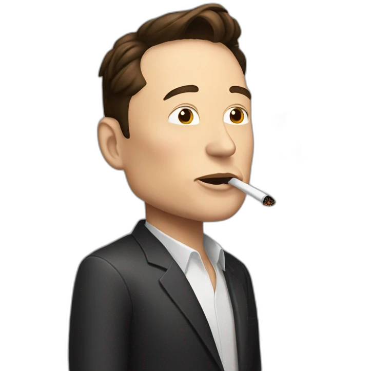 smoker elon musk emoji