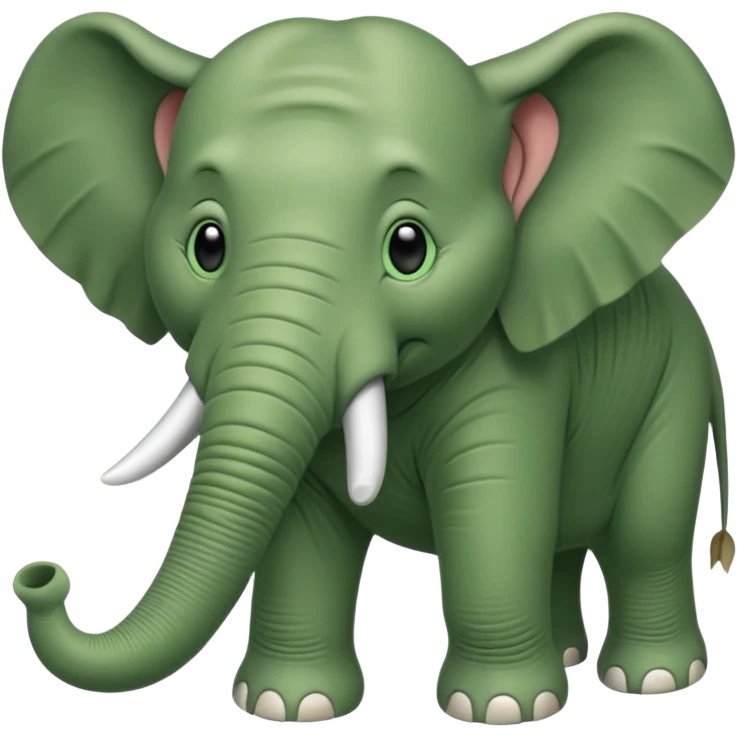 Green elephant emoji