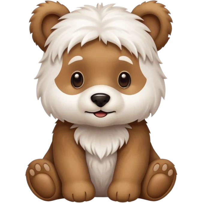 Can you do a mix of a Maltese and bear cub emoji