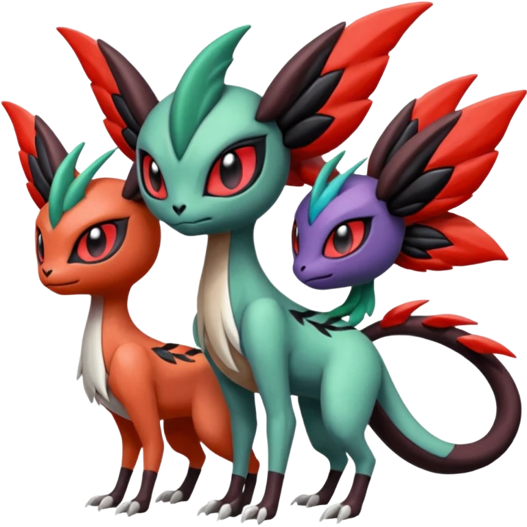 Meloetta-Yveltal-Noivern-Pokémon-Fakémon-creature emoji