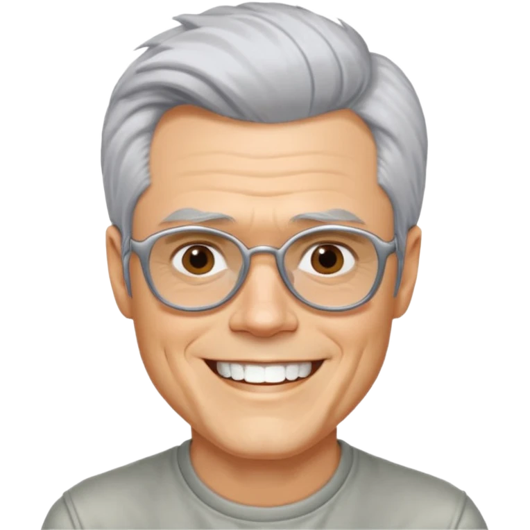 Johnny Knoxville with silver hair emoji