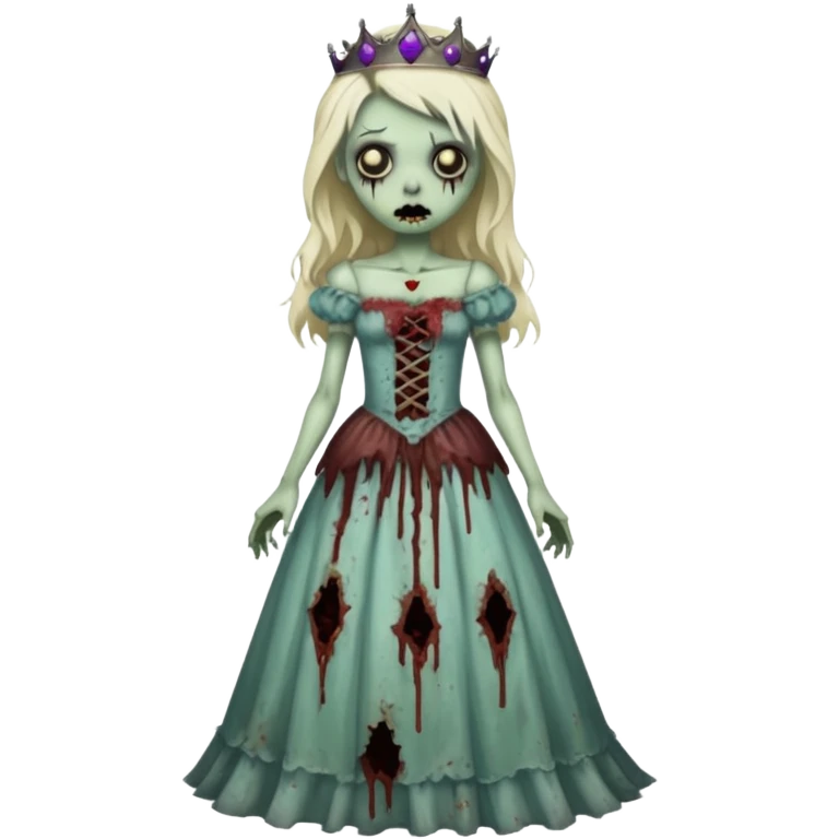 Zombie princess emoji
