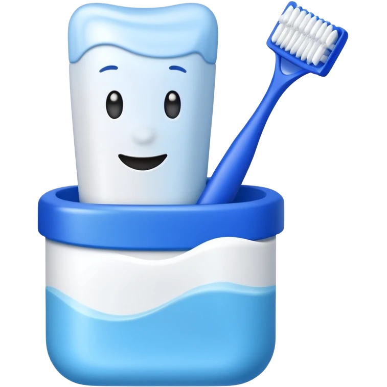 toothpaste and toothbrush emoji