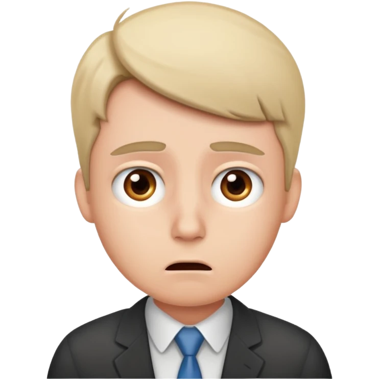 office worker in stress emoji