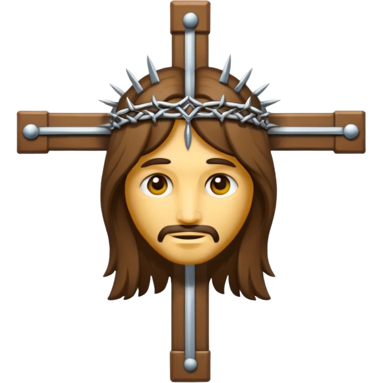Hazme un emoji con jesuscristo en la cruz emoji