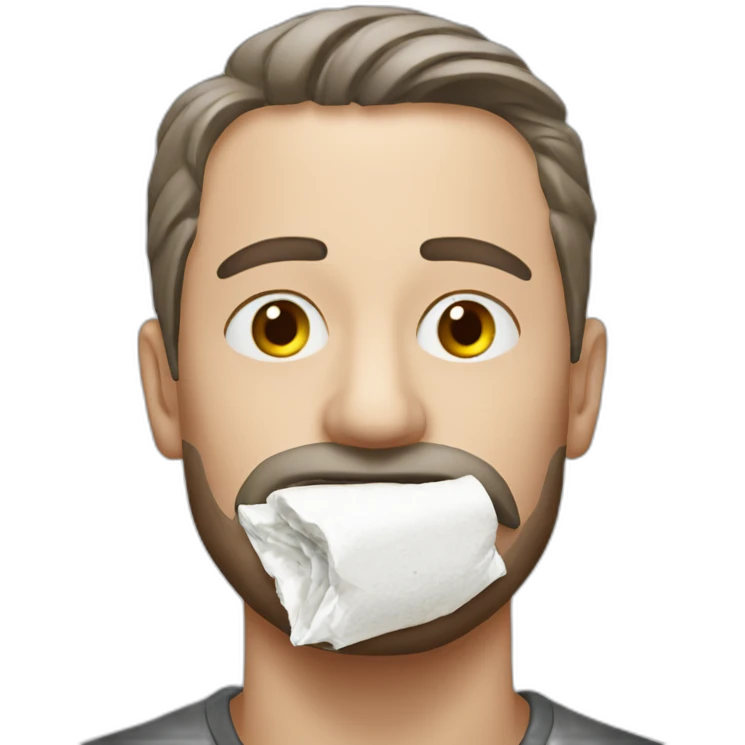 man who takes snus white emoji