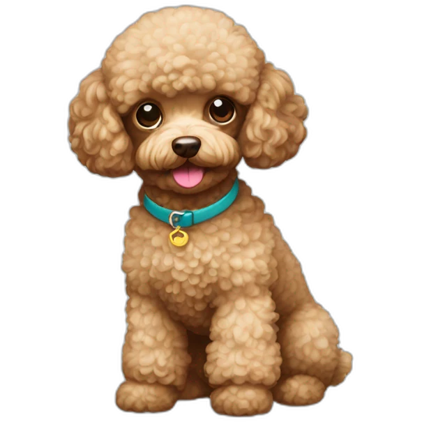 Toy poodle emoji