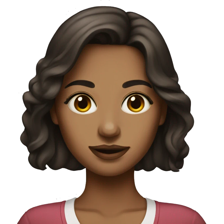 Artist brunette woman emoji
