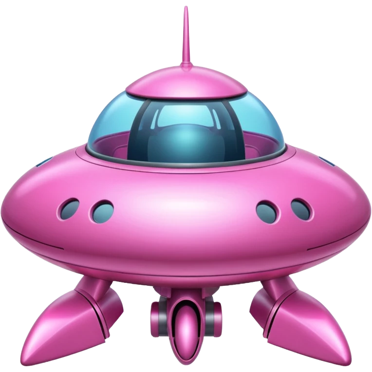 pink spaceship  emoji