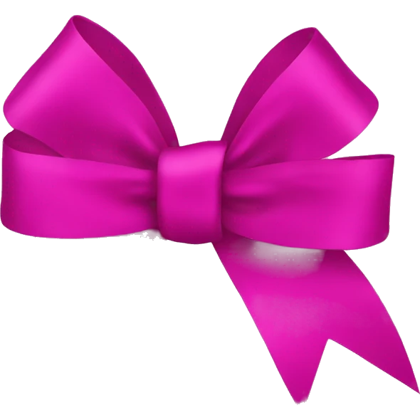 Ribbon in fuchsia  emoji