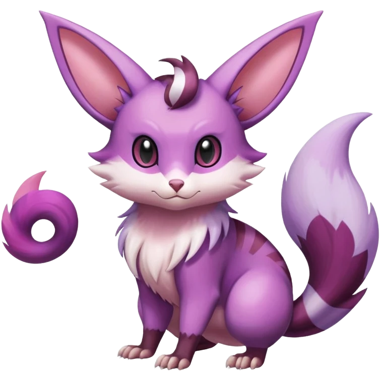 Shiny Furret-Espeon-Furret-Noibat-Noivern-Hybrid (Full body) emoji