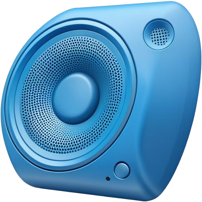 blue speaker emoji