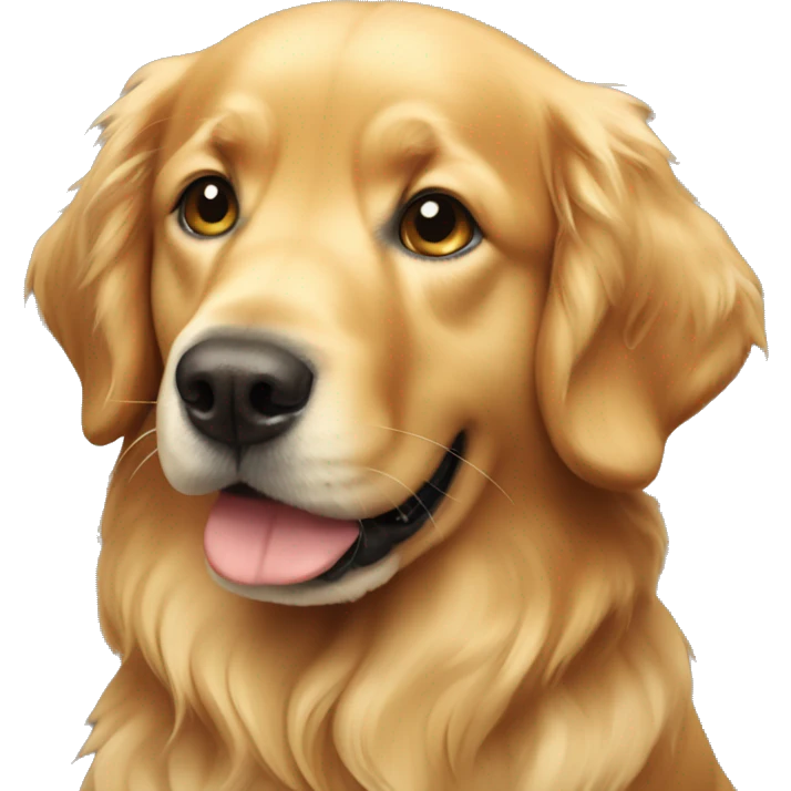 Perro golden retriever  emoji