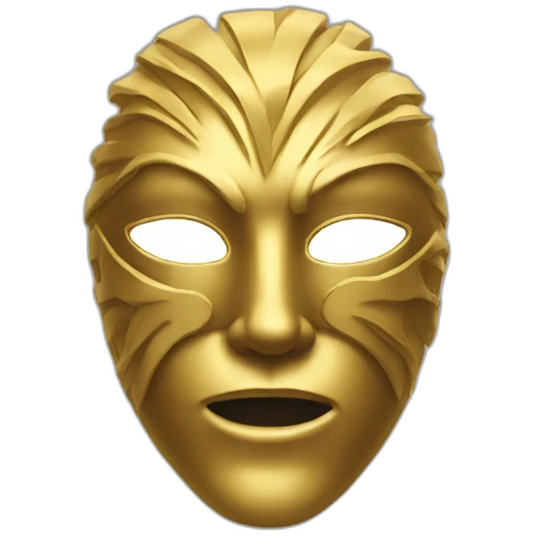golden masked emoji