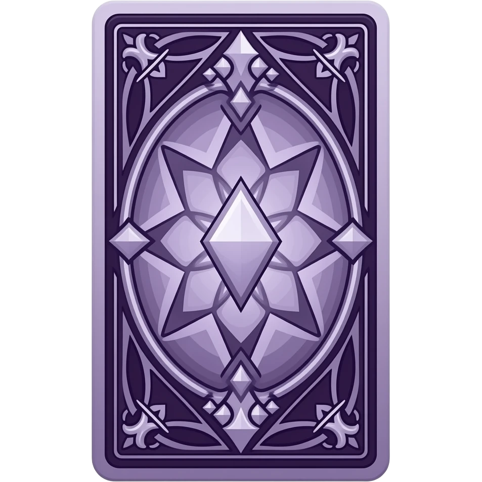 magic Tarot card backs purple design emoji