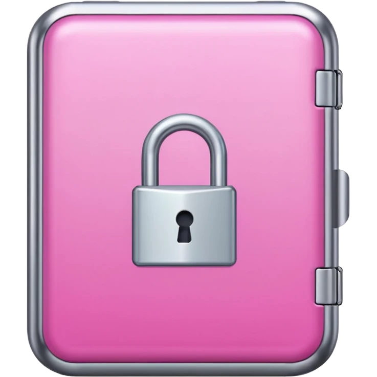 locked pink case emoji