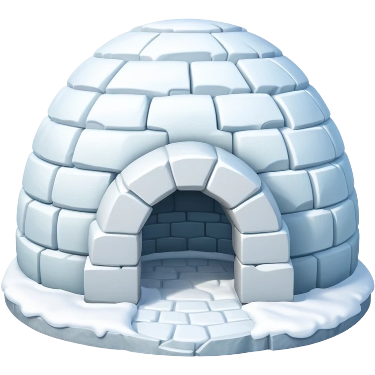 Igloo with curved entrance emoji