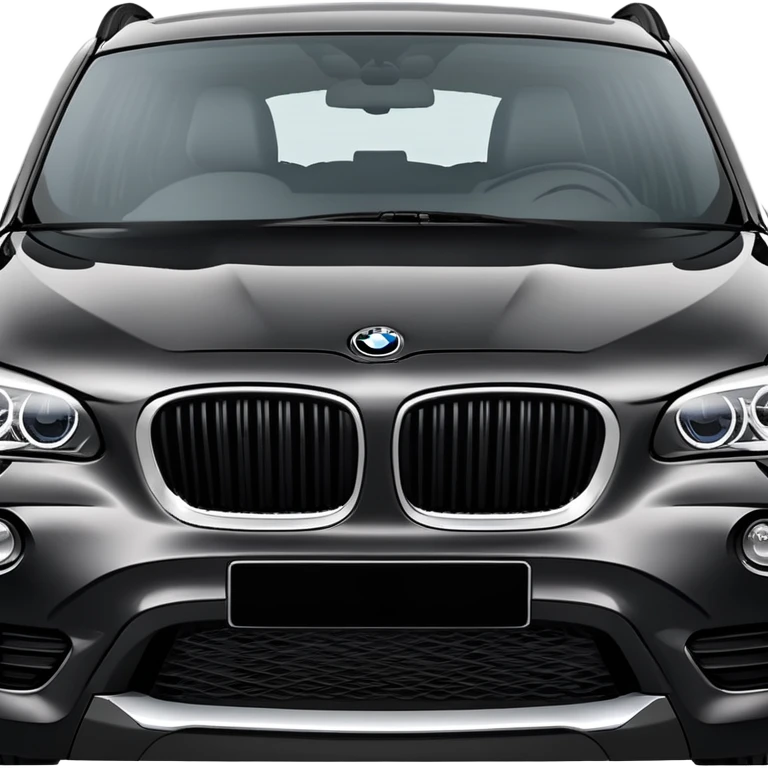 Svart BMW x1 emoji