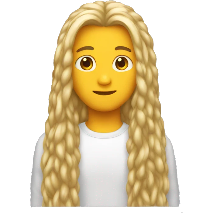 very long hair emoji