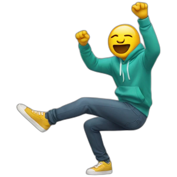 someone doing a dab whith his hand emoji