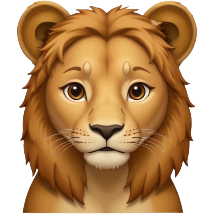 lioness teaching emoji