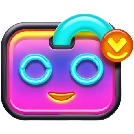 Mega neon  emoji