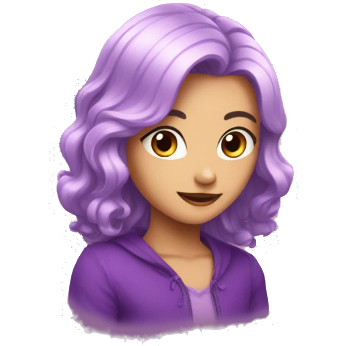 Corazon violeta emoji