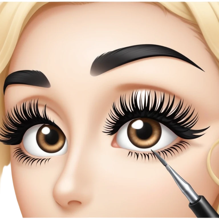 Eyelash extension procedure emoji