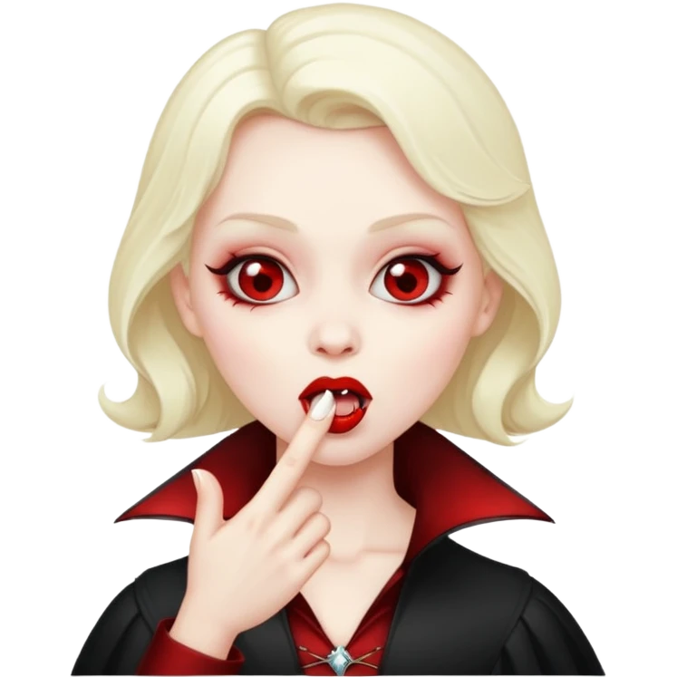 vampire blowing kiss emoji