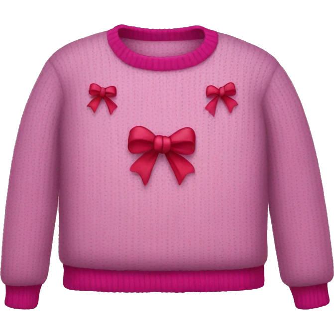 Sweater with bows emoji