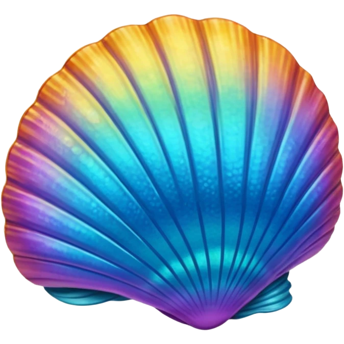 colorful shell emoji