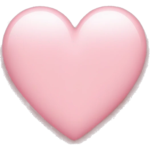 Light pink heart emoji