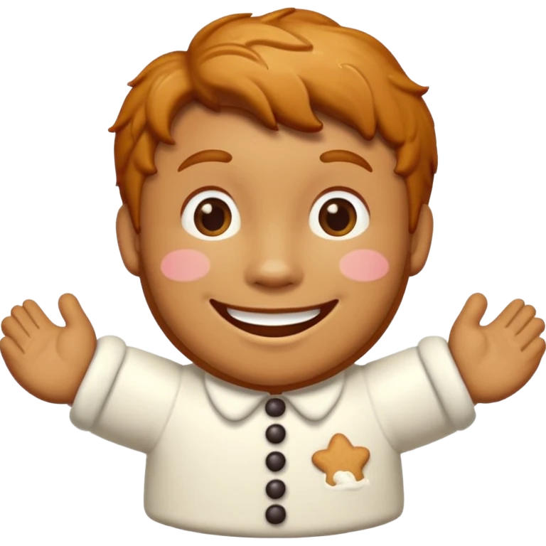 ginger man biscuit emoji