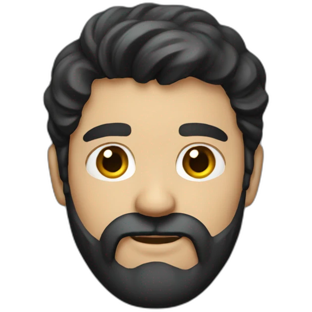 dark-haired-man-with-beard emoji