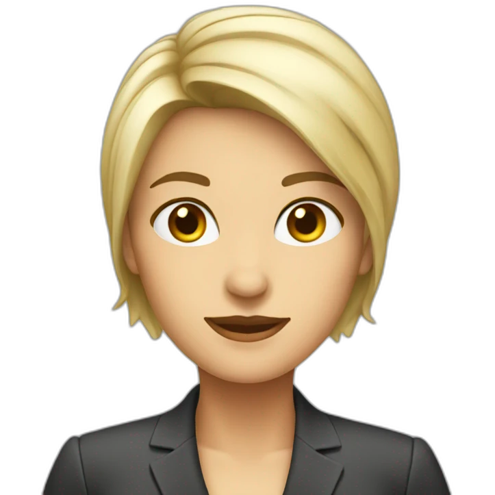 Female cut business dress emoji